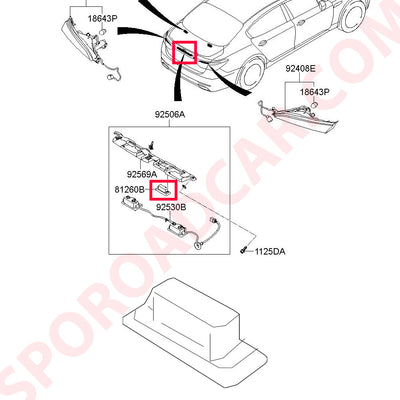 Trunk Lid Release Outside Handle Switch For Kia 2012-2017 K900 K9 KH 812603T000