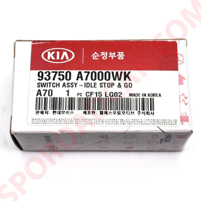 Auto Idle Stop Go Switch Button 1p for 2013-2016 Kia Forte K3 Sedan 93750A7000WK