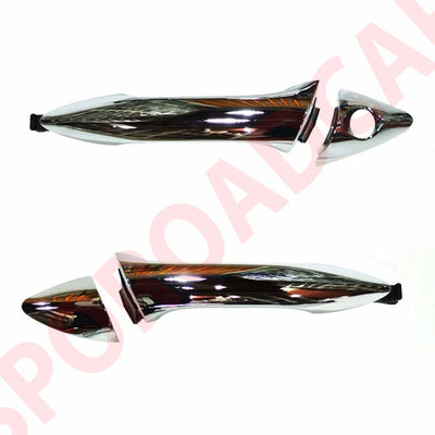 Chrome Exterior Door Handle Front Rear LH+RH Set 8P For Hyundai 2011-2015 Elantra / Avante MD OEM Part 826513X0102, 826613X010, 826523X010, 826623X030, 836523X030, 836623X030