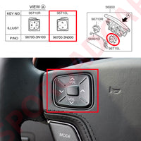 Audio Steering wheel remote LH For Hyundai 2009-2013 Equus 967003N000VM5