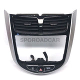Front Center Fascia Panel High Glossy Black For Hyundai 2011-2014 Accent Solaris Verna Oem Part