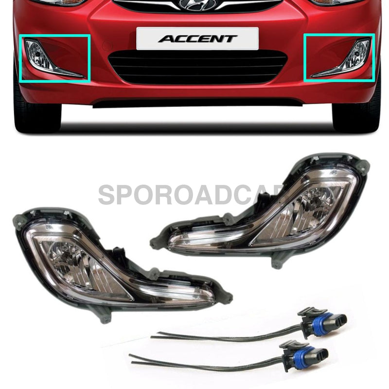 Hyundai accent deals fog light